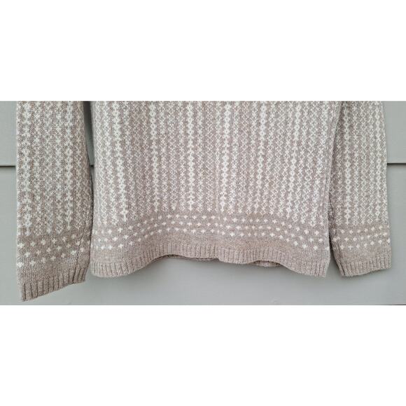 Womens cozy fair isle button down sweater - Picture 10 of 10